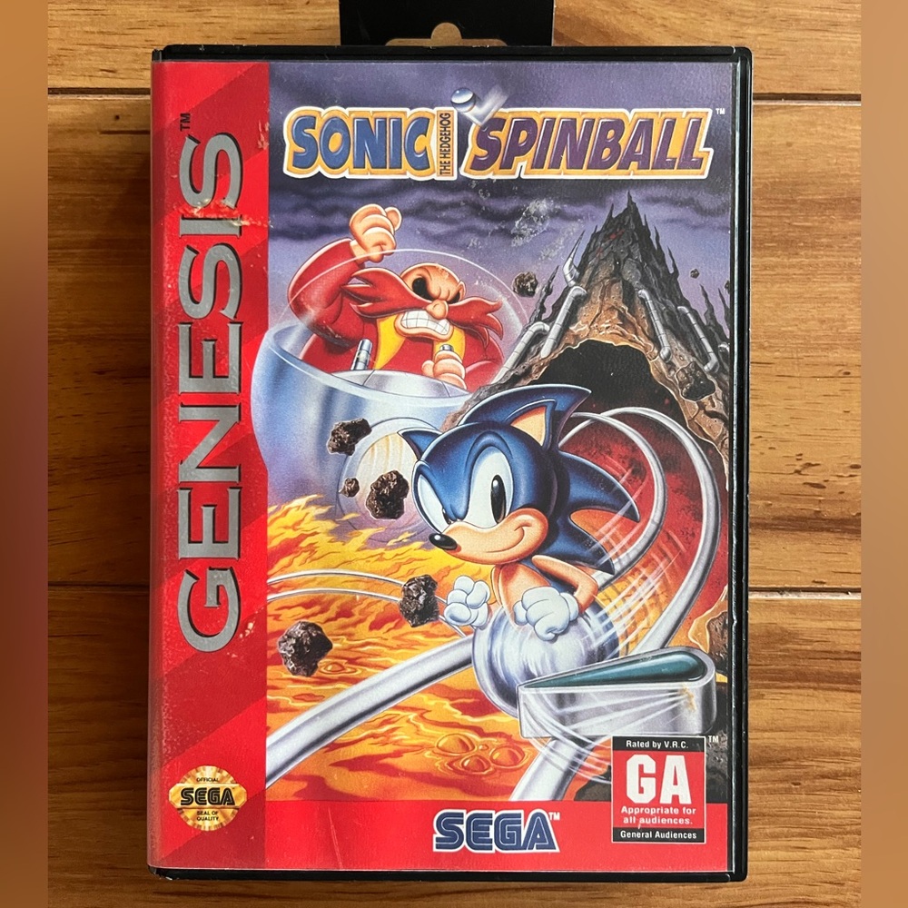 Sega Genesis Sonic Spinball Video Game